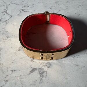 CAbi Gold and Red Bracelet